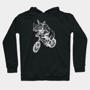 SEEMBO Rhinoceros Cycling Bicycle Cyclist Bicycling Riding Bike Hoodie